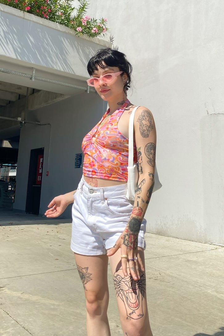 Toka Detay Colorful Crop
