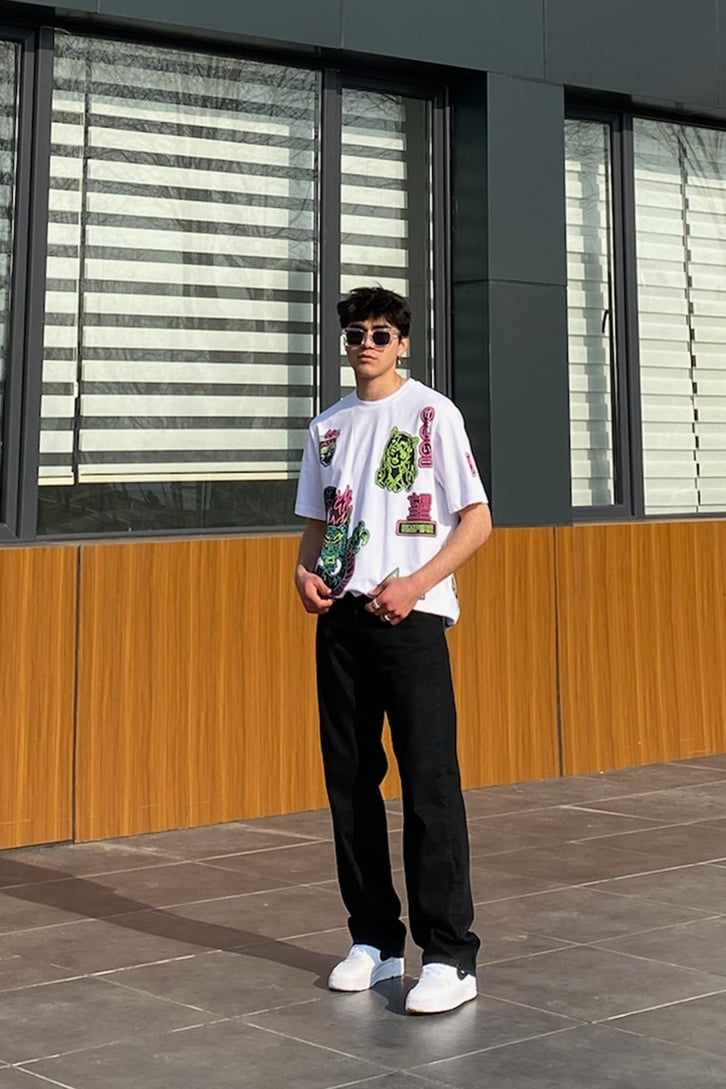 Tokyo Street Oversize Printed Tshirt