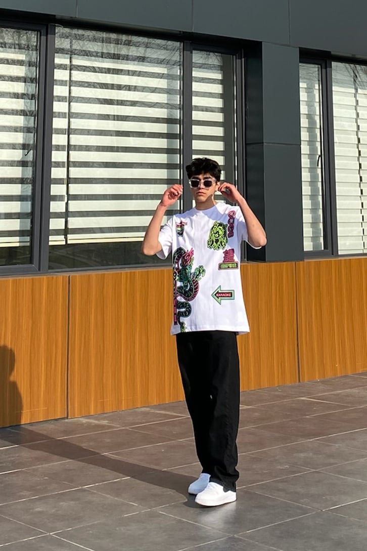 Tokyo Street Oversize Printed Tshirt