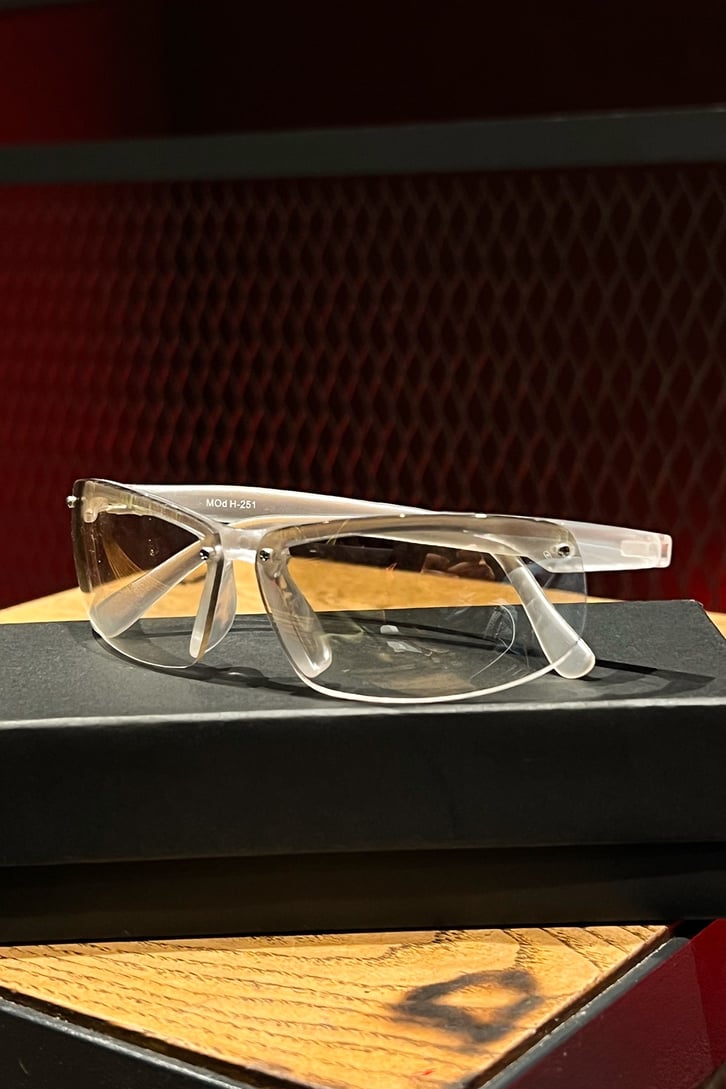Transparent Frame Beyaz Streetwear Gözlük