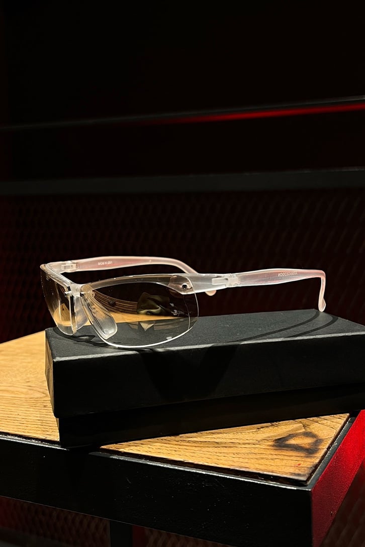 Transparent Frame Beyaz Streetwear Gözlük