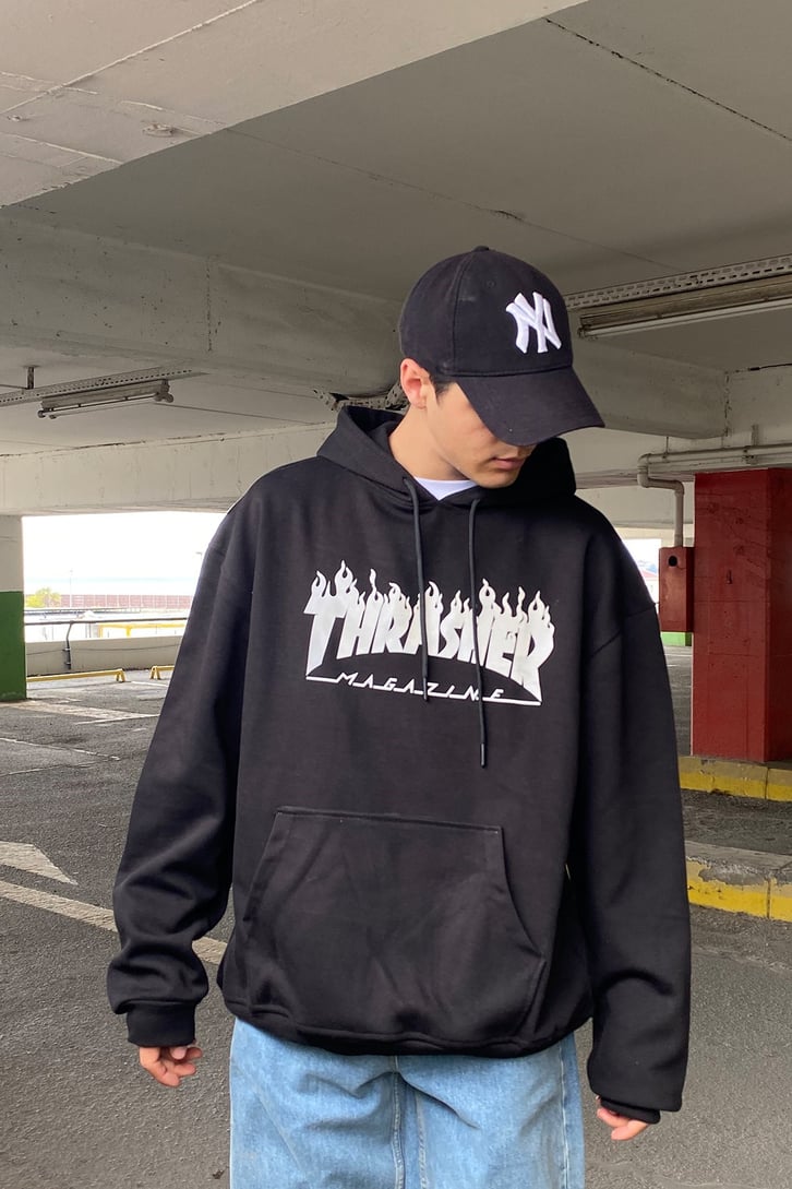 TRASHER BASKILI OVERSIZE HOODIE