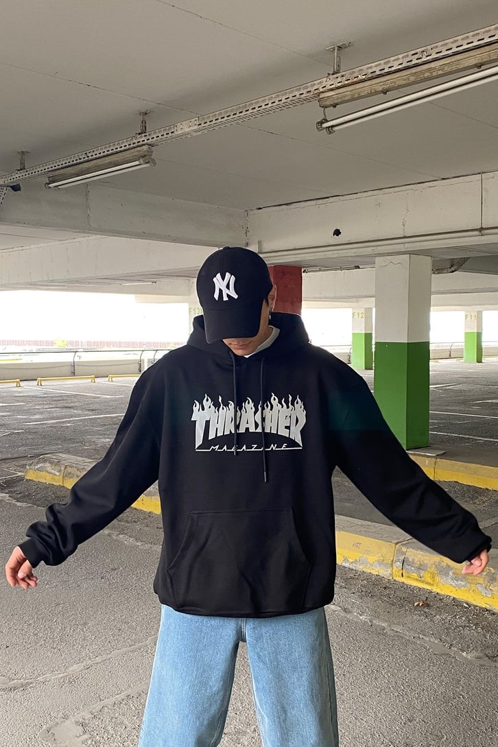 TRASHER BASKILI OVERSIZE HOODIE