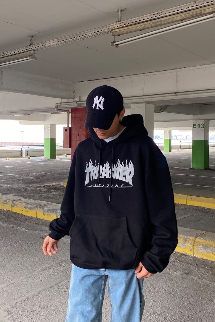 TRASHER BASKILI OVERSIZE HOODIE