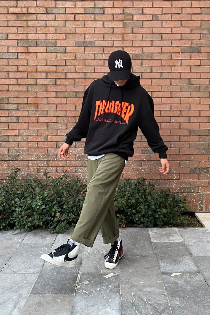 TRASHER BASKILI PREMIUM OVERSIZE HOODIE
