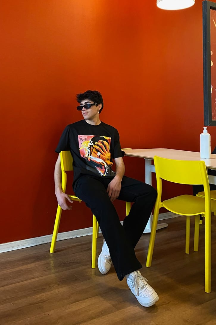 Travis Oversize Printed Tshirt