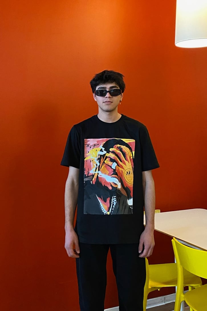 Travis Oversize Printed Tshirt