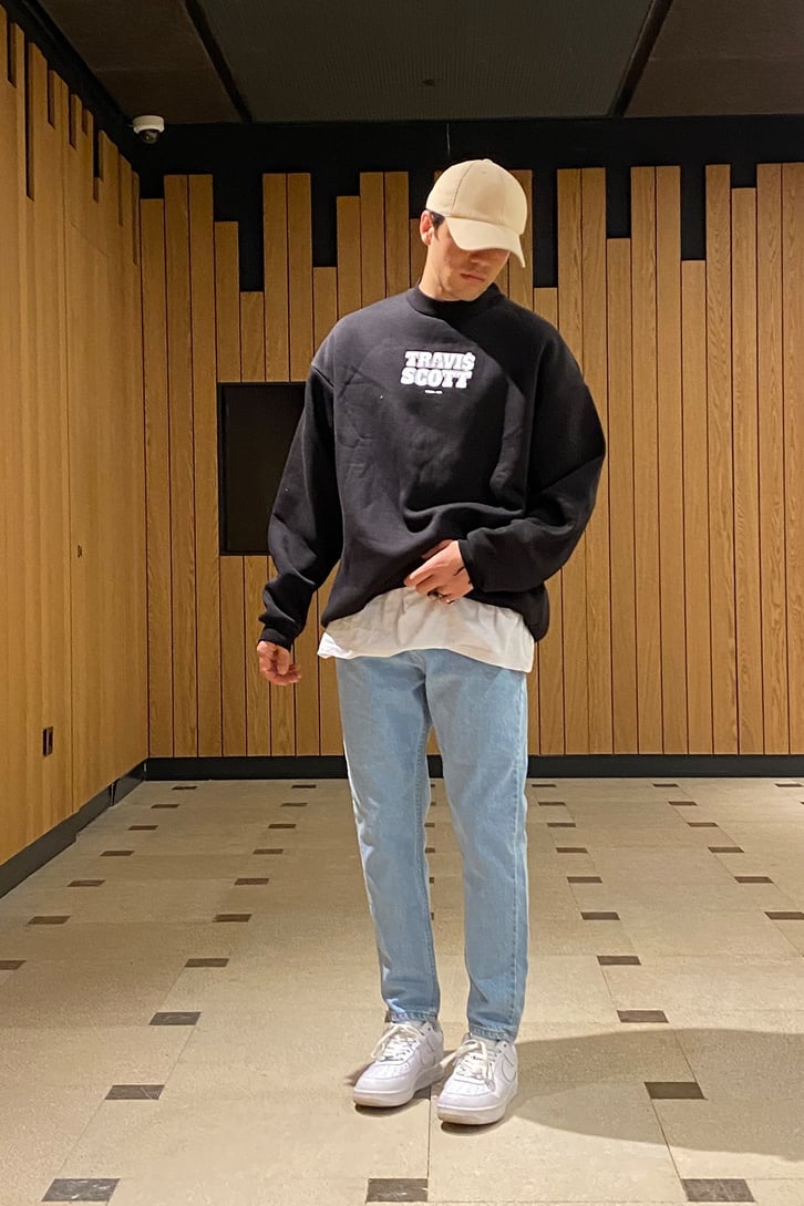 Travis Scott Oversize Premium Printed Sweatshirt