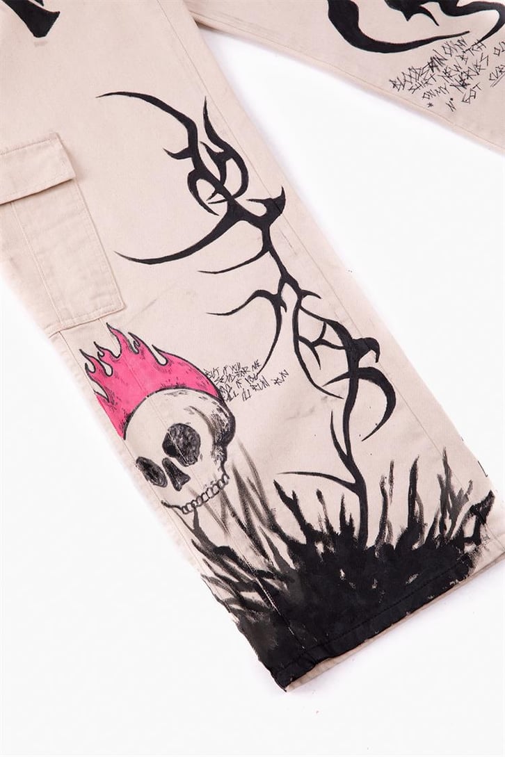 Tribal Skull Custom Pants