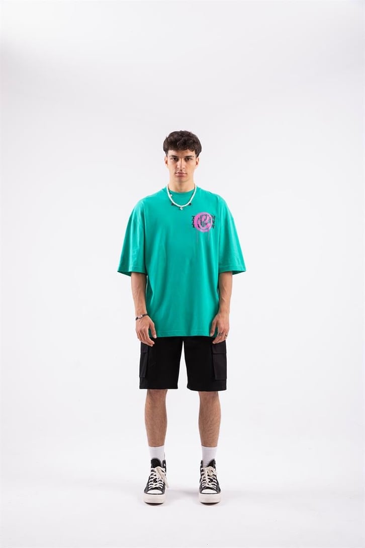 Trippin Sırt Baskılıl Oversize Tshirt