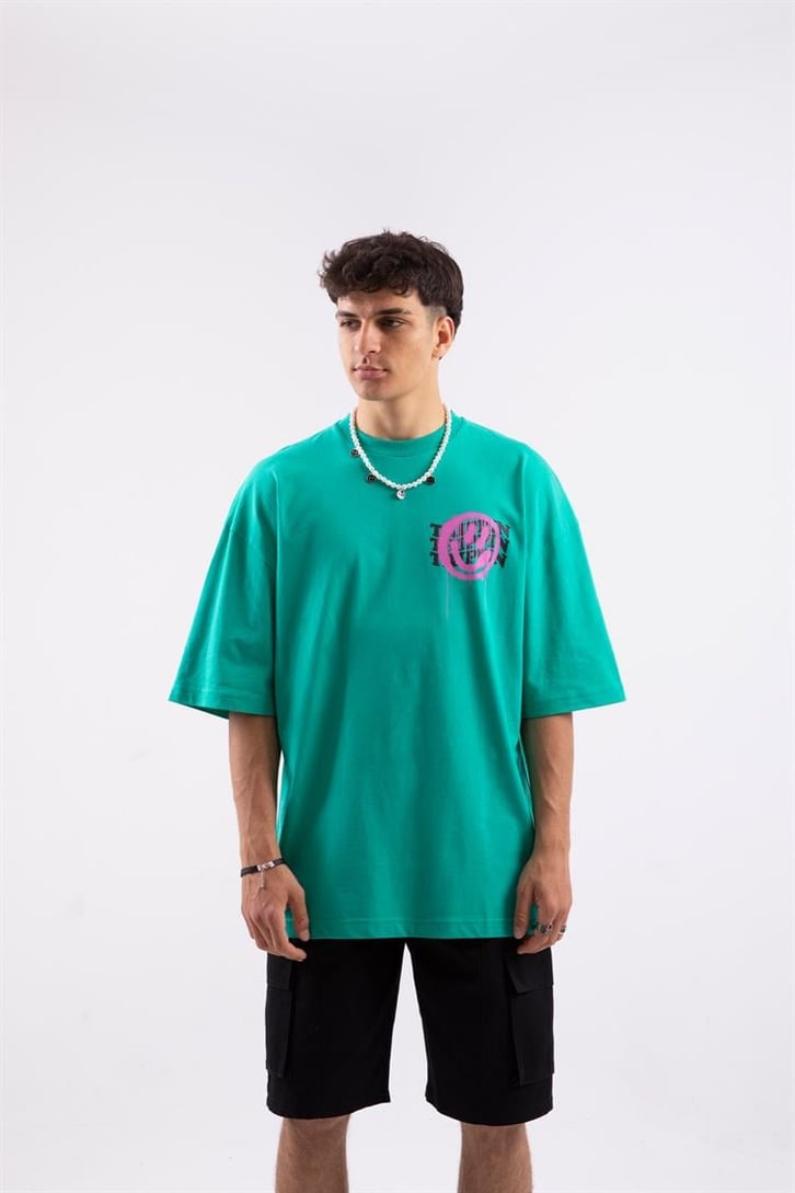 Trippin Sırt Baskılıl Oversize Tshirt