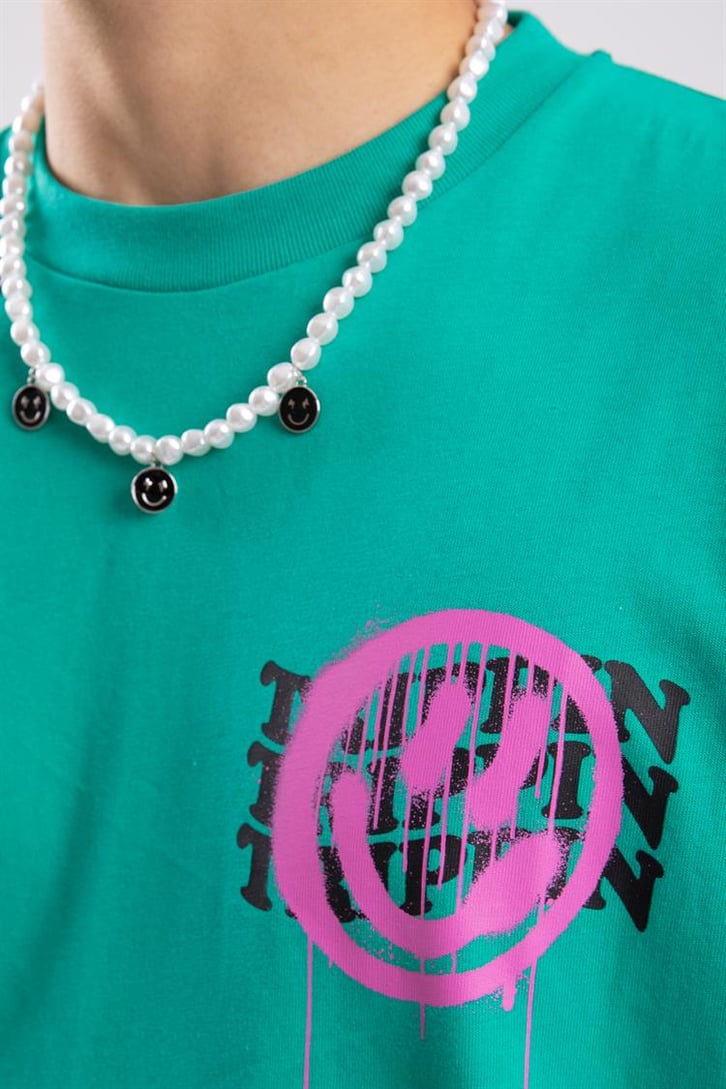 Trippin Sırt Baskılıl Oversize Tshirt