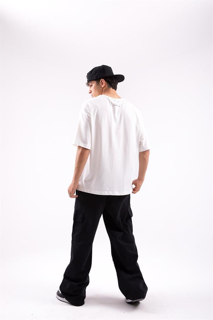 Trucker Hat Baskılı Oversize Tshirt