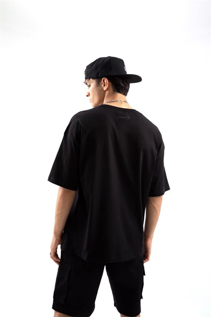 Trucker Hat Baskılı Oversize Tshirt