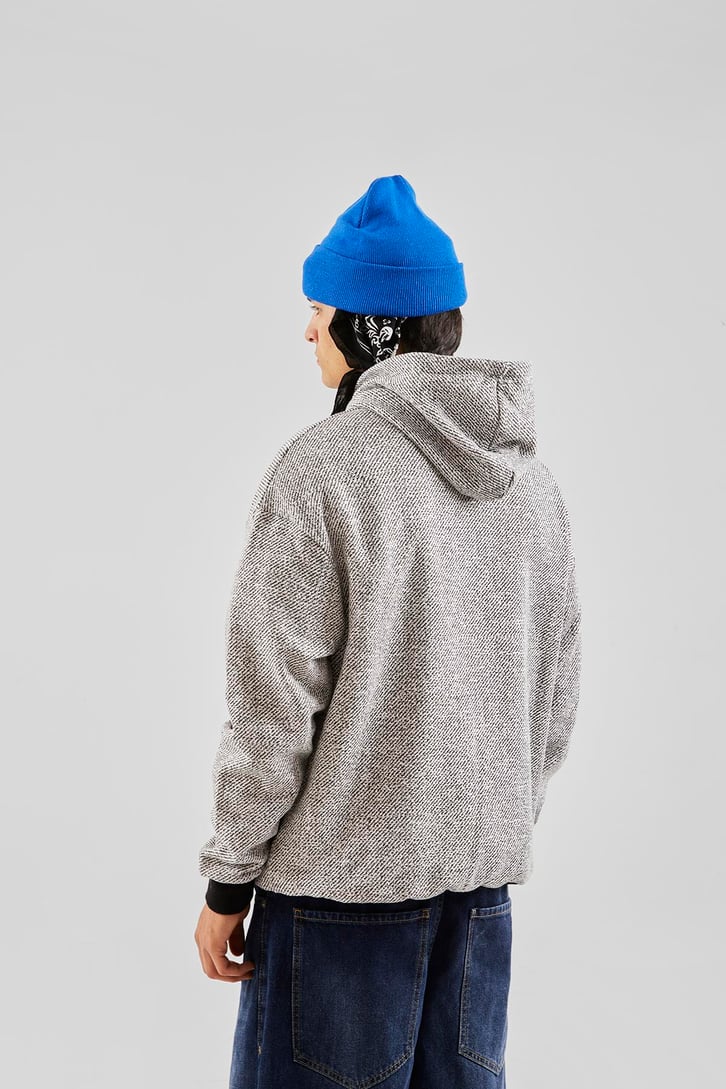 Trustissues Baskılı Siyah Oversize Hoodie