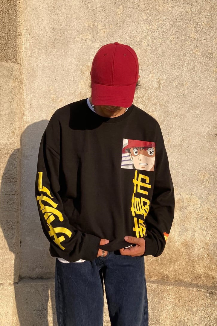 Tsubasa Printed Oversize Hoodie