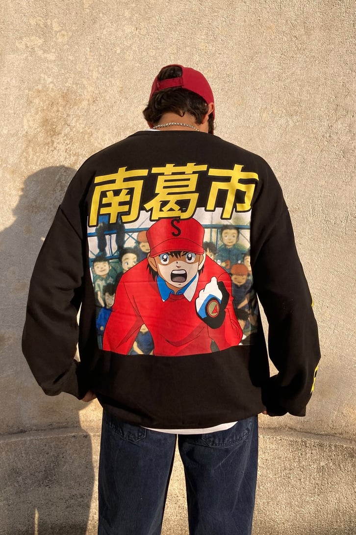 Tsubasa Printed Oversize Hoodie
