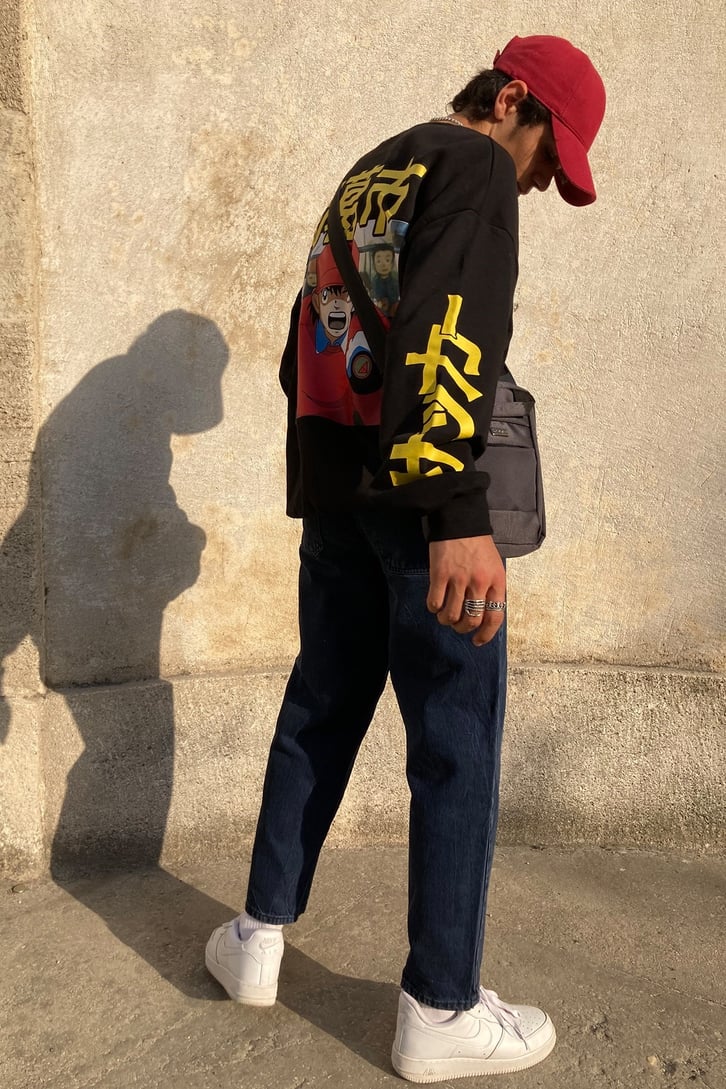 Tsubasa Printed Oversize Hoodie