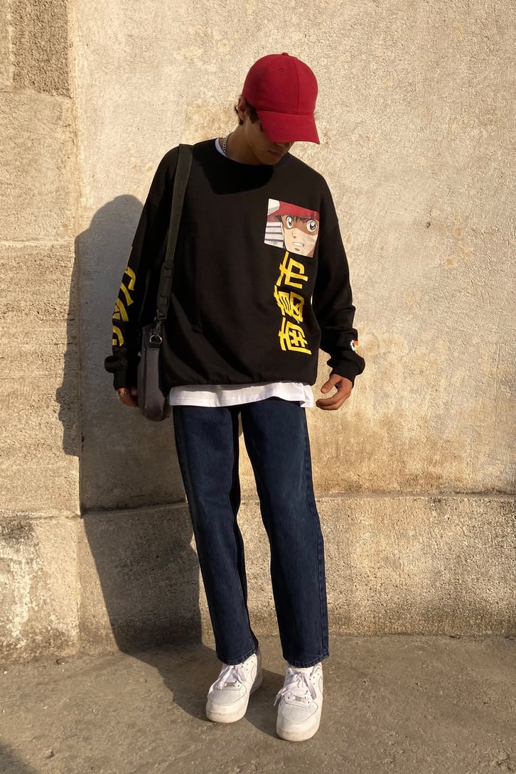 Tsubasa Printed Oversize Hoodie