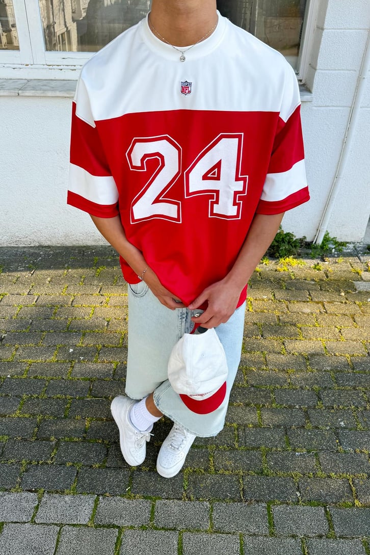 Twenty Four Baskı Bisiklet Yaka Forma