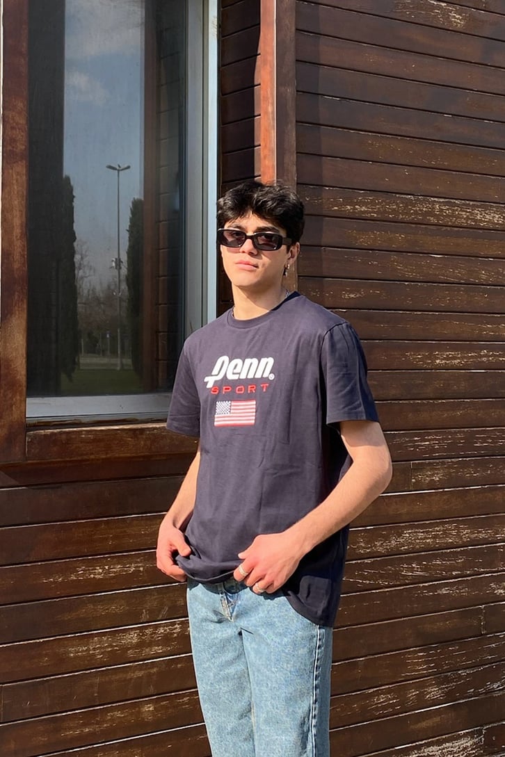 U.S.A Sports Club Lacivert Tshirt