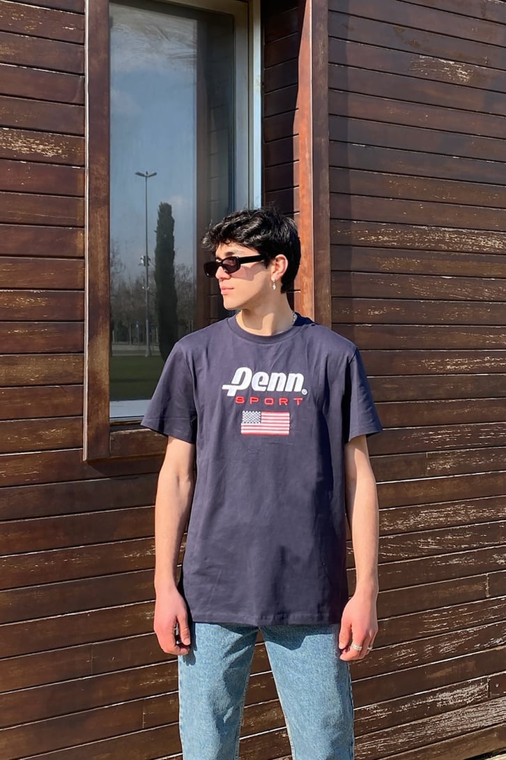 U.S.A Sports Club Lacivert Tshirt