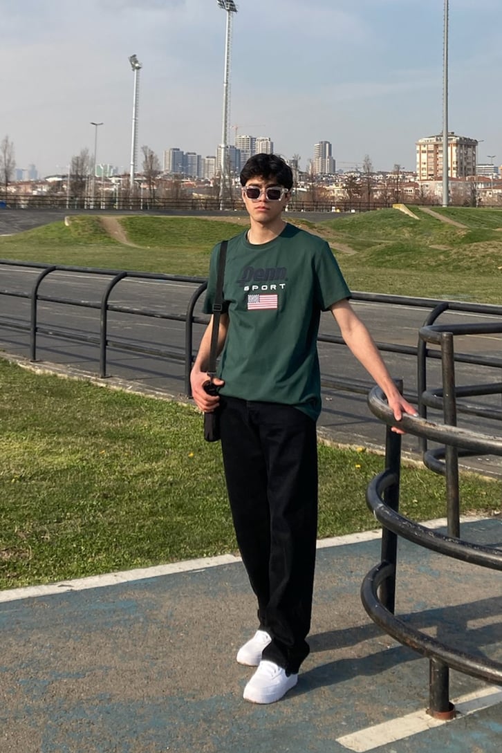 U.S.A Sports Club Yeşil Tshirt