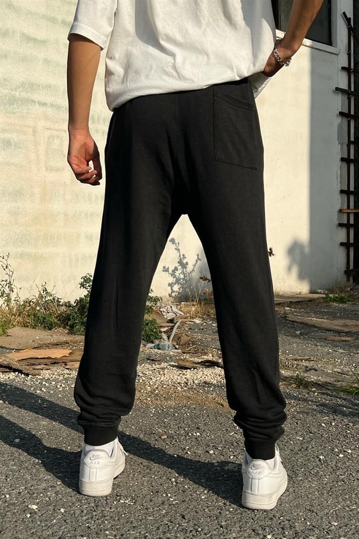 Undertated Baskılı Koyu Gri Zipper Eşofman Takımı