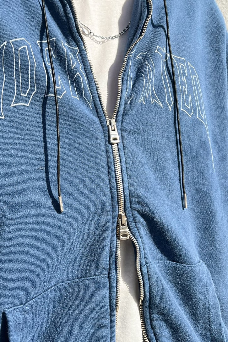 Undertated Baskılı Mavi Zipper Eşofman Takımı