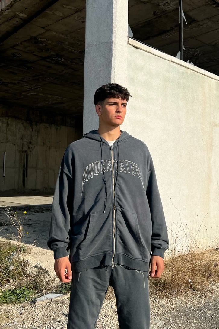 Undertated Baskılı Zipper Eşofman Takımı