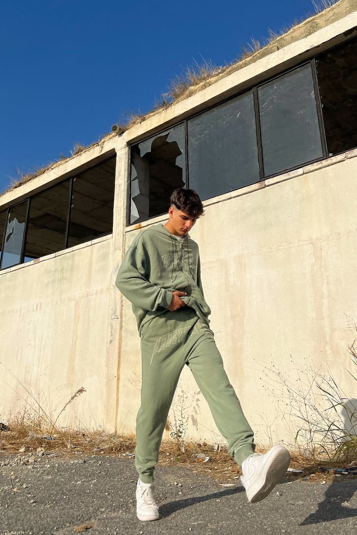 Undertated Baskılı Zipper Eşofman Takımı