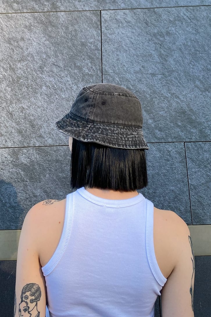 Unisex Acid Wash Bucket Şapka