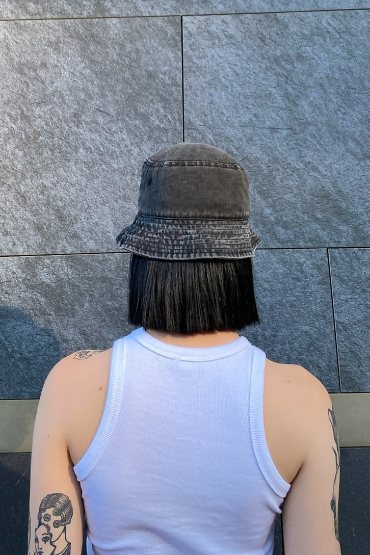 Unisex Acid Wash Bucket Şapka
