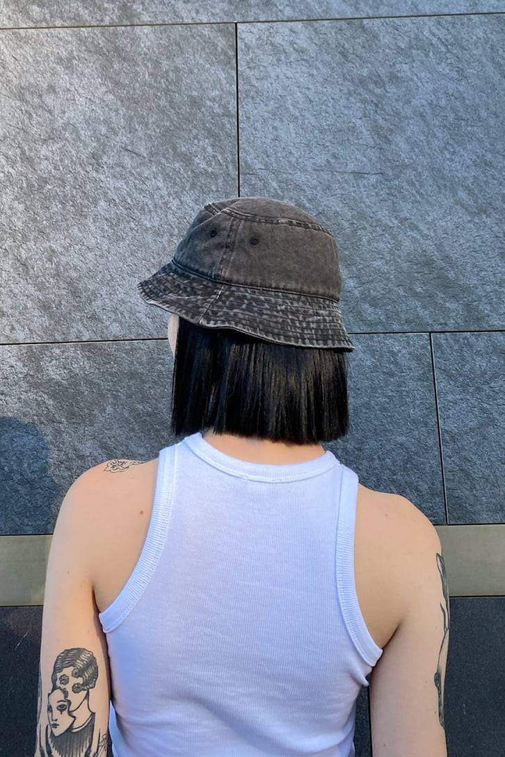 Unisex Acid Wash Bucket Şapka