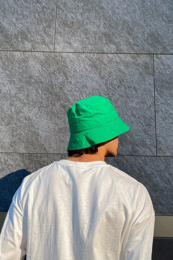Unisex Yeşil Bucket Şapka