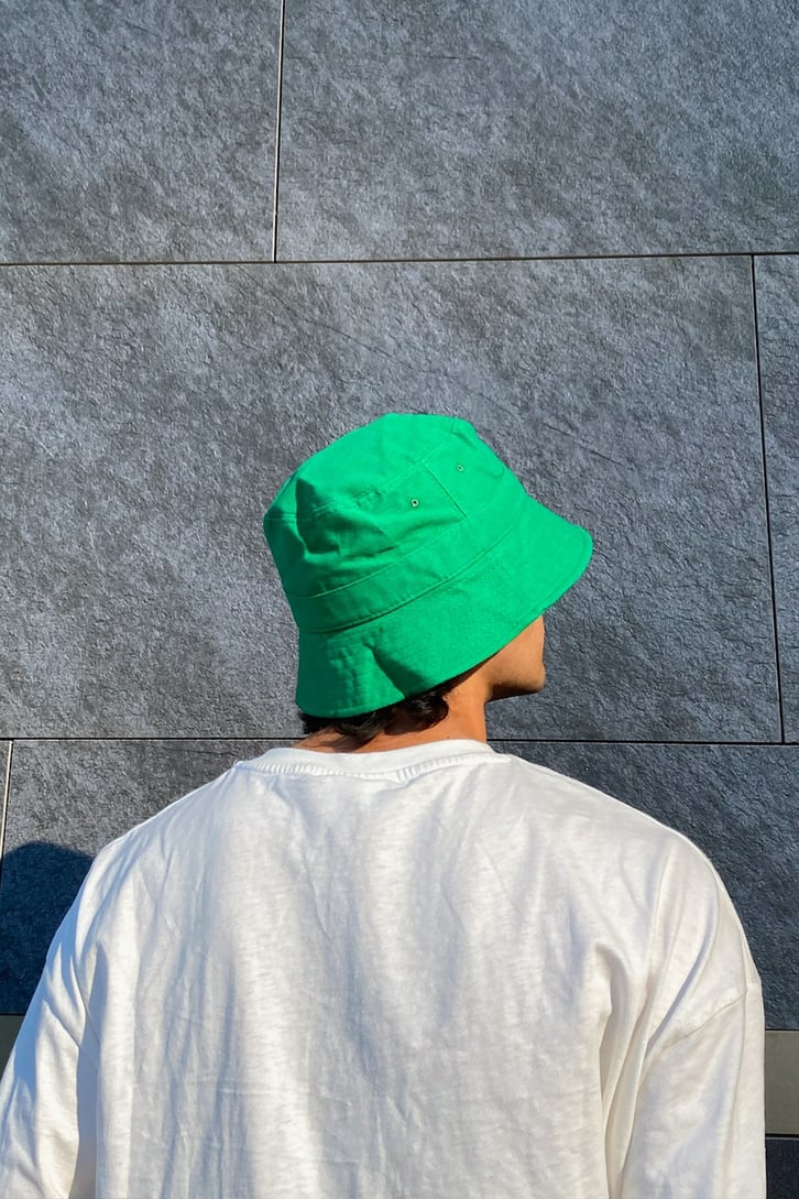 Unisex Yeşil Bucket Şapka
