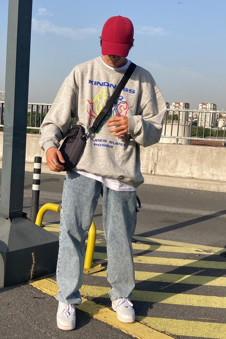 Unity Grey Extra Oversize Premium Hoodie