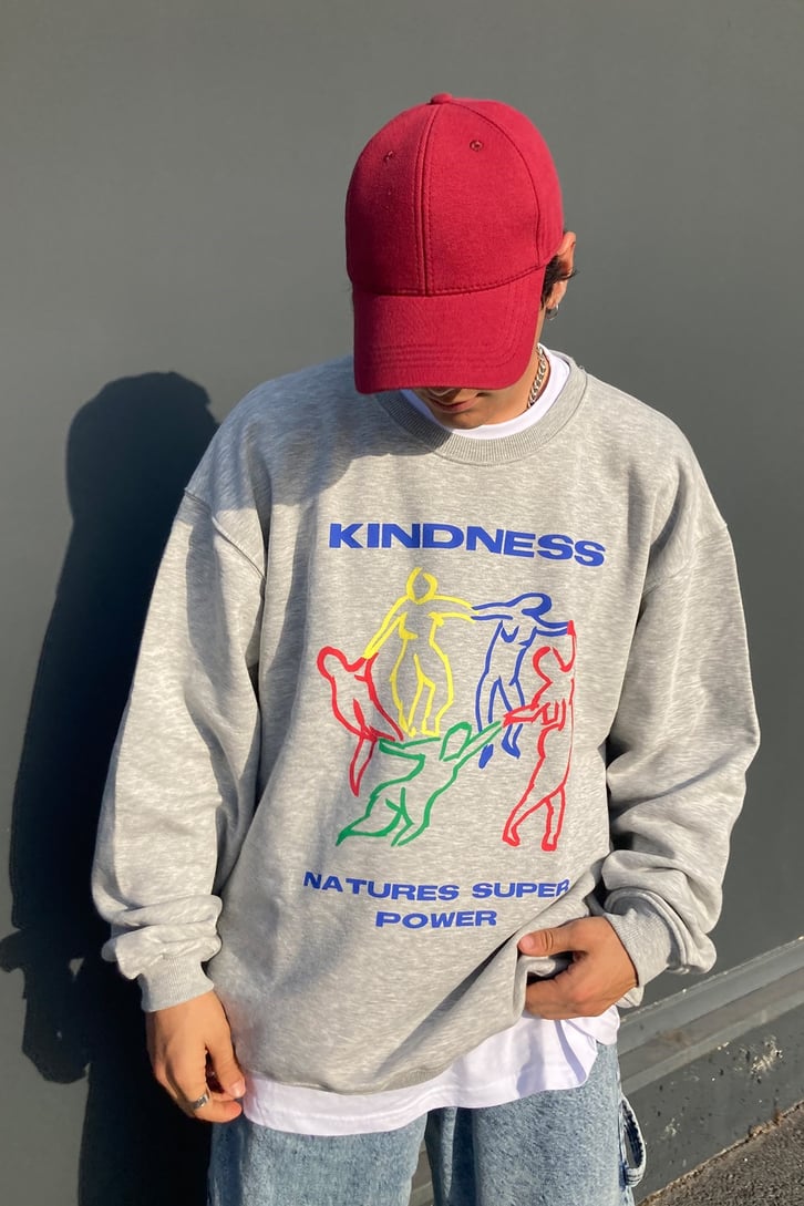 Unity Grey Extra Oversize Premium Hoodie