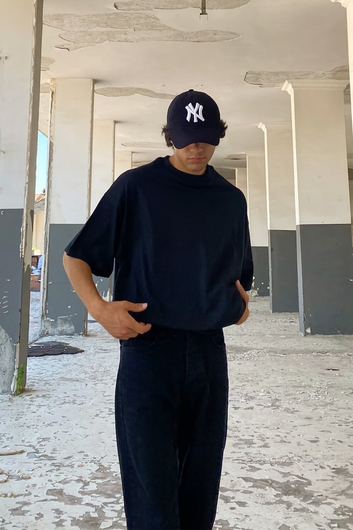 Unity Sırt Baskılı Siyah Oversize