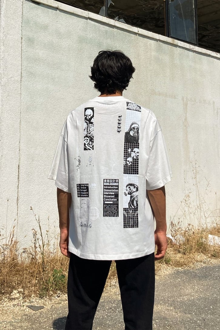 Unity Sırt Baskılı Siyah Oversize