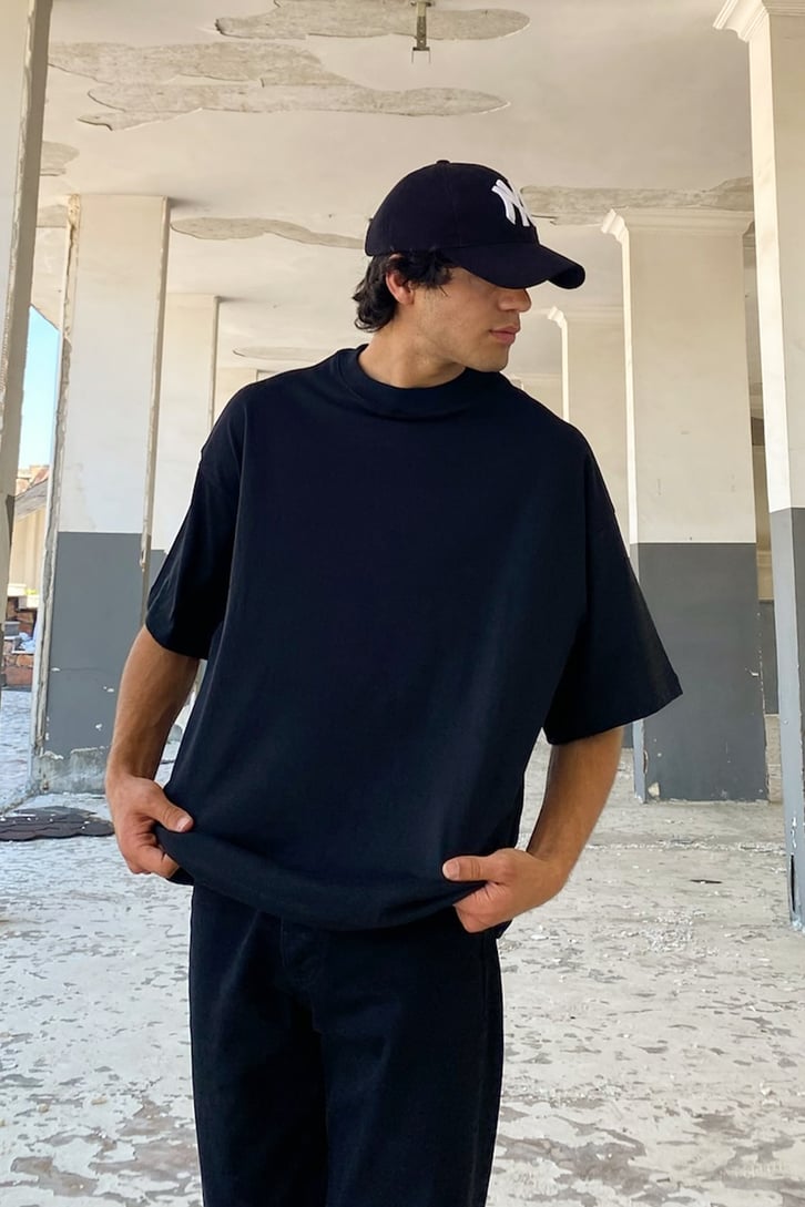 Unity Sırt Baskılı Siyah Oversize