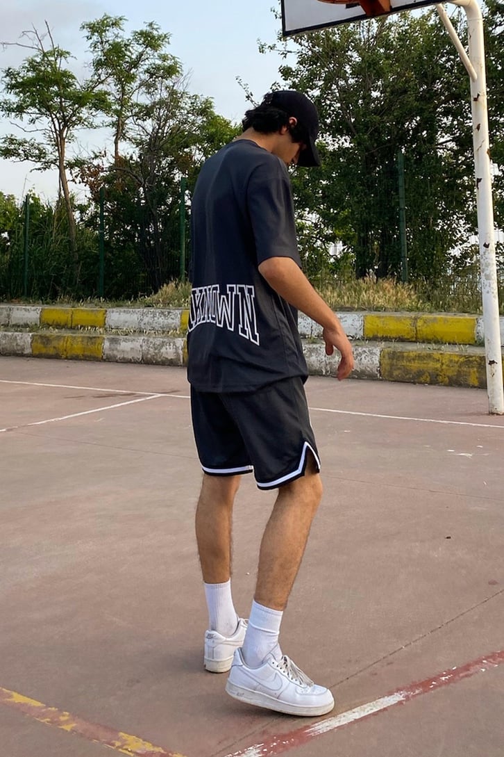 Unknown Baskılı Oversize Forma Takım