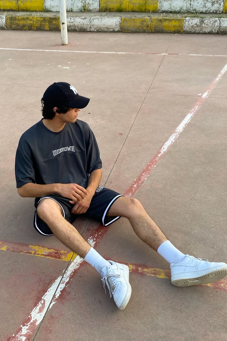 Unknown Baskılı Oversize Forma Takım