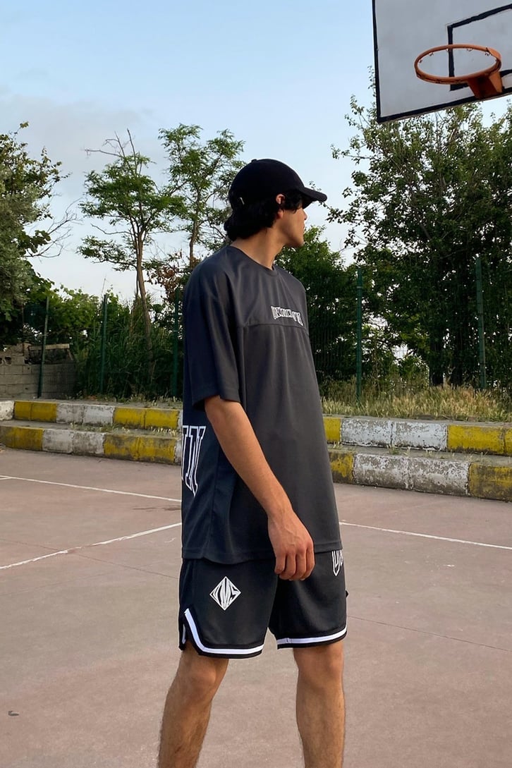 Unknown Baskılı Oversize Forma Takım