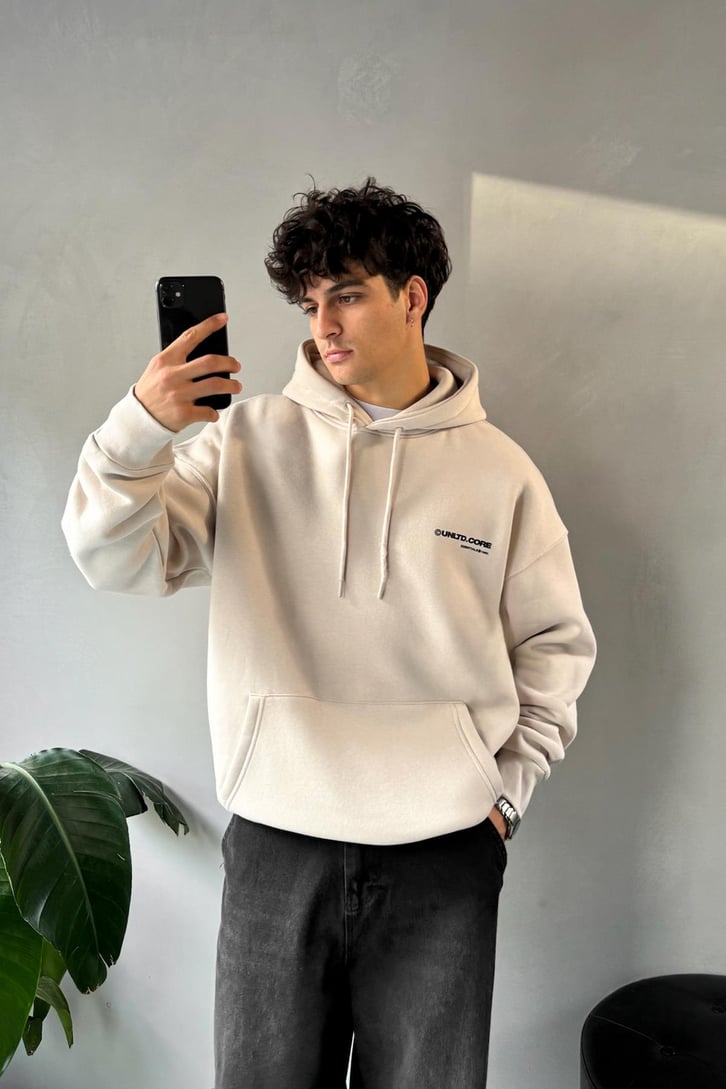 Unltd Core Baskılı Oversize Hoodie