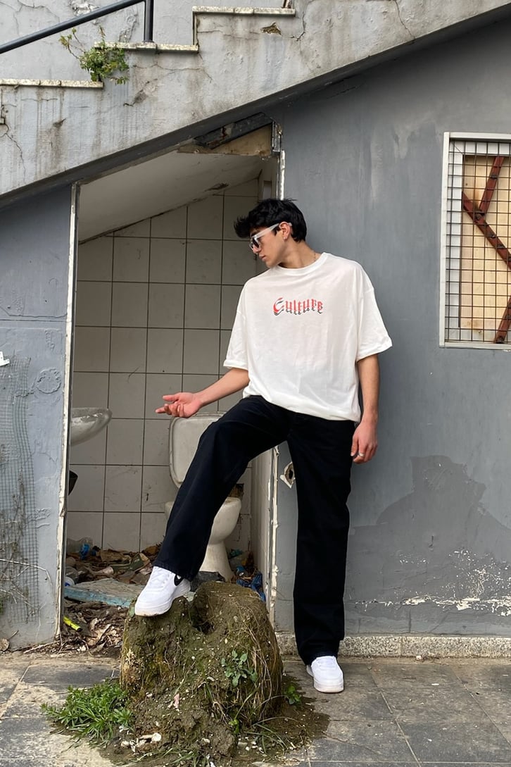 Urban Culture Oversize Printed Tee