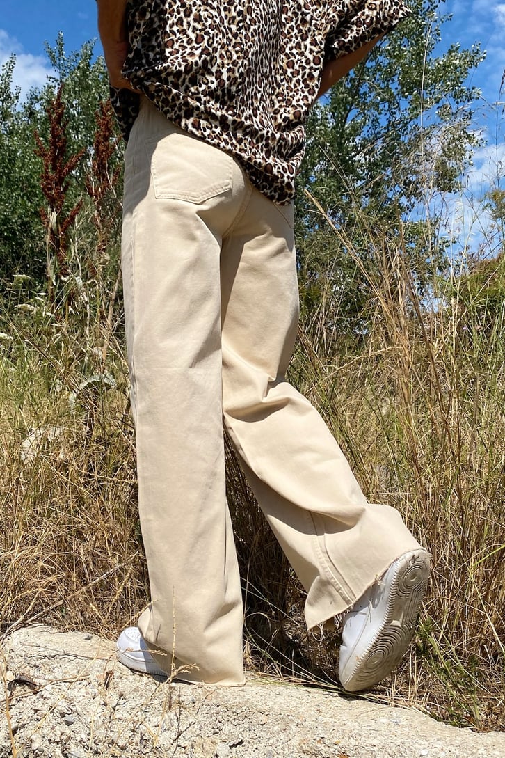 Urban Style Bej Baggy Jean