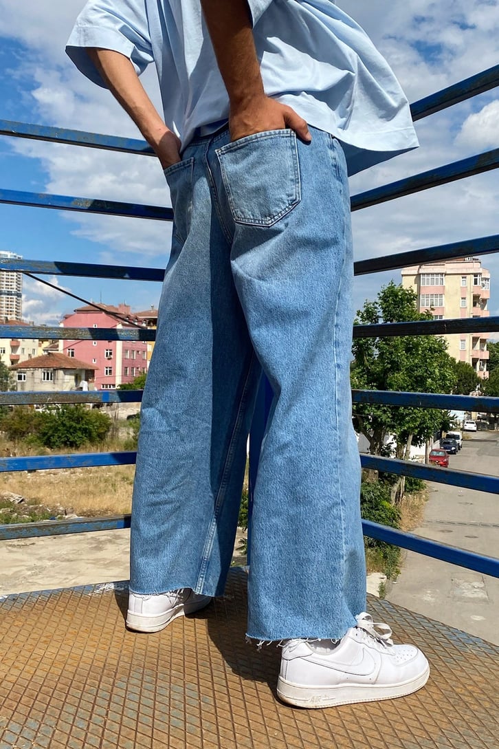 Urban Style Kot Mavisi Baggy Jean