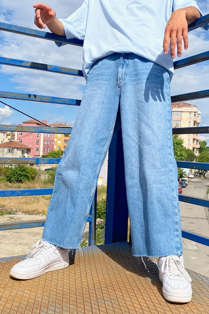 Urban Style Kot Mavisi Baggy Jean