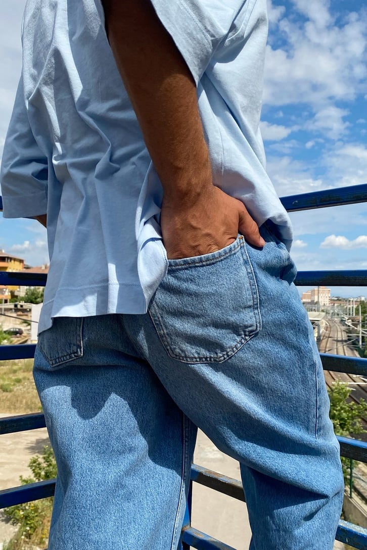 Urban Style Kot Mavisi Baggy Jean